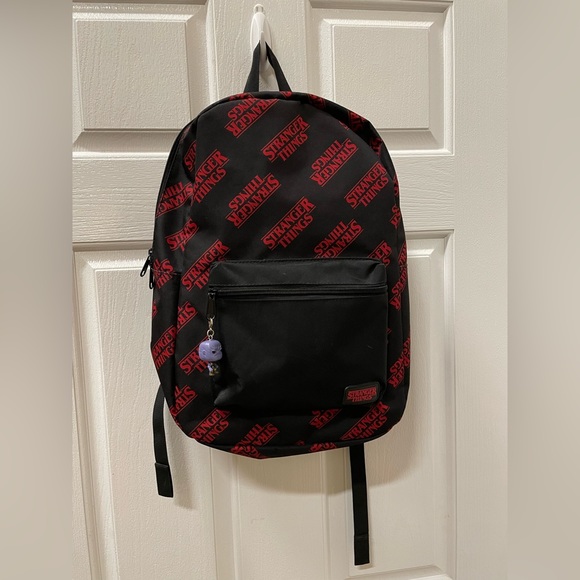 Stranger Things Backpack Red Black F16335 - Picture 4 of 6